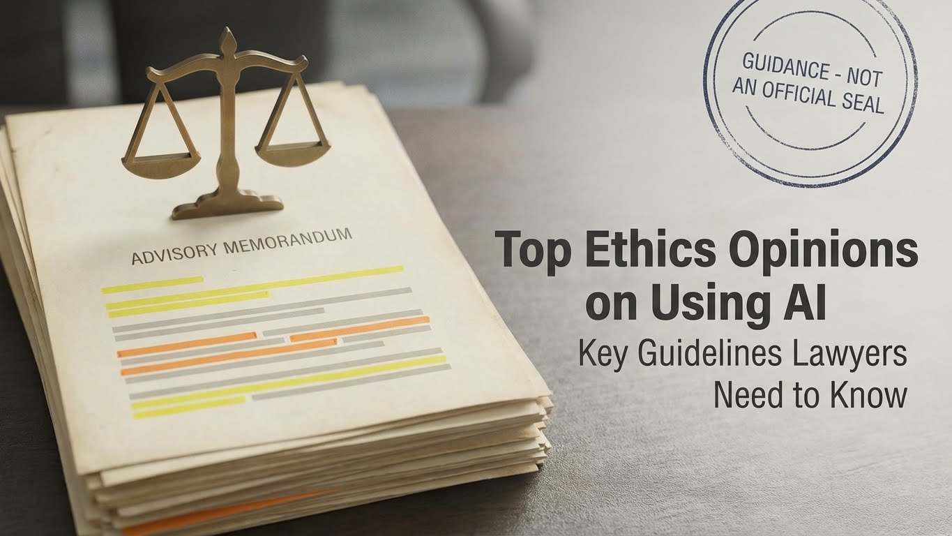 Top Ethics Opinions on Using AI: Key Guidelines Lawyers Need to Know