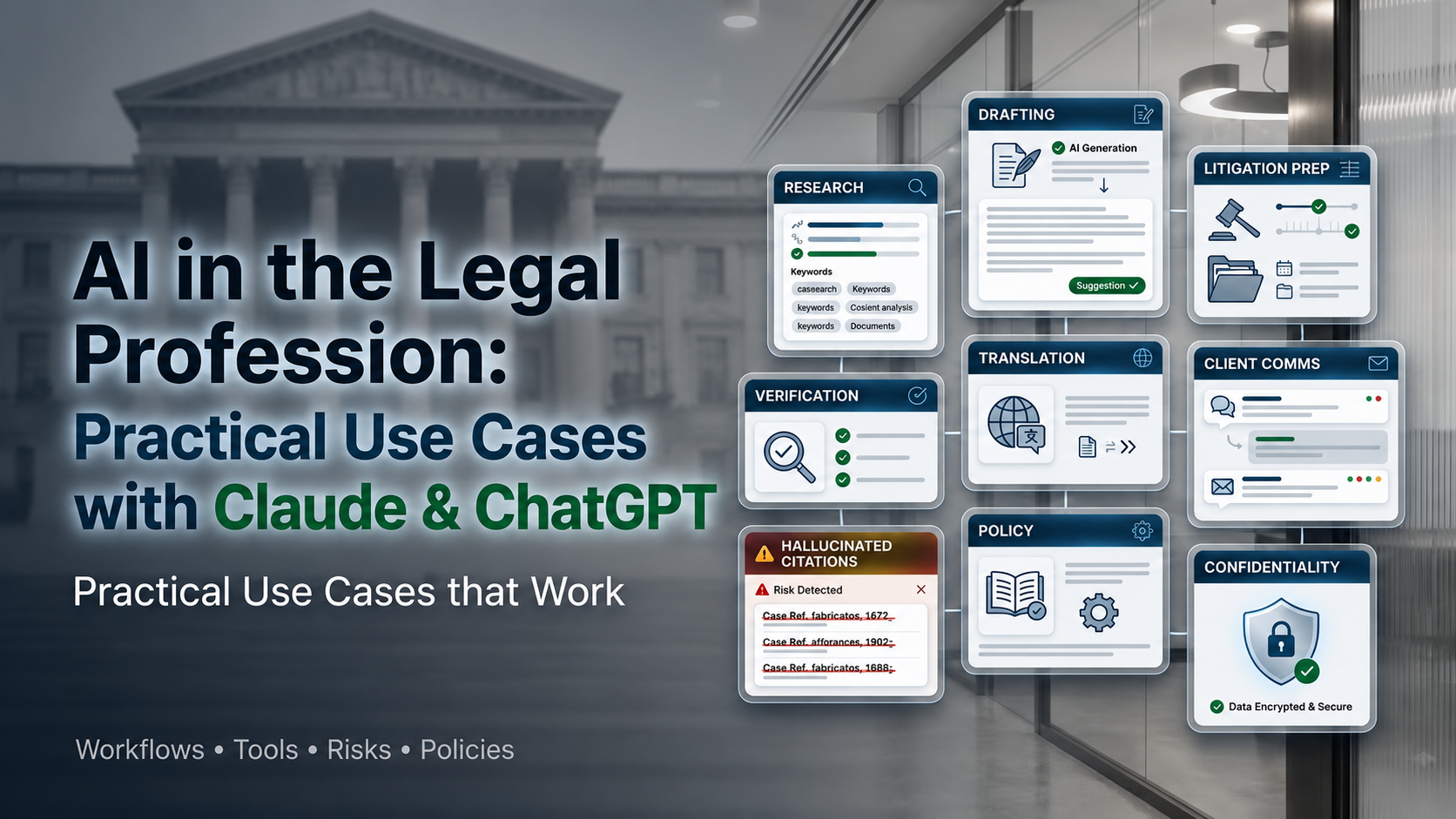 AI in the Legal Profession: Practical Use Cases with Claude & ChatGPT – 07/30 – 5:00 PM EST