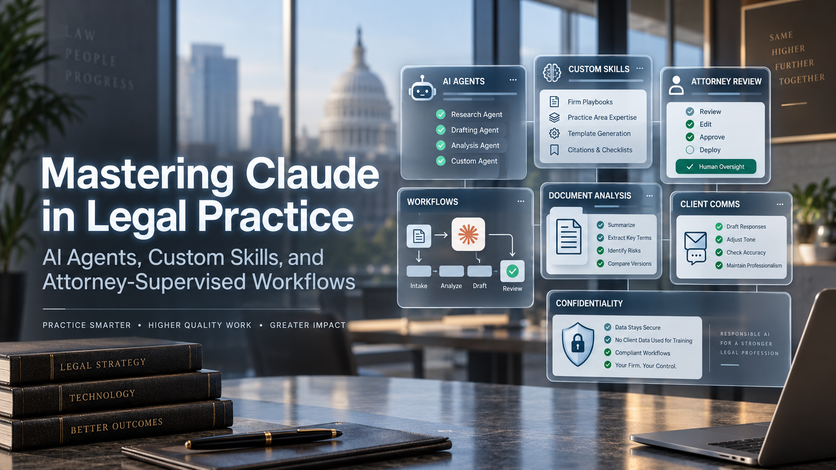 Mastering Claude in Legal Practice: AI Agents, Custom Skills, and Attorney-Supervised Workflows – 10/15 – 5:00 PM EST